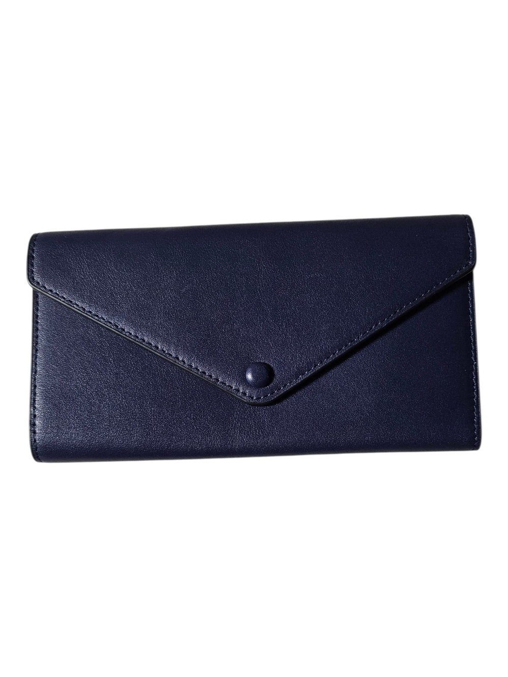 Cole Haan GrandSeries Navy Flip Trifold  Envelope Leather Wallet